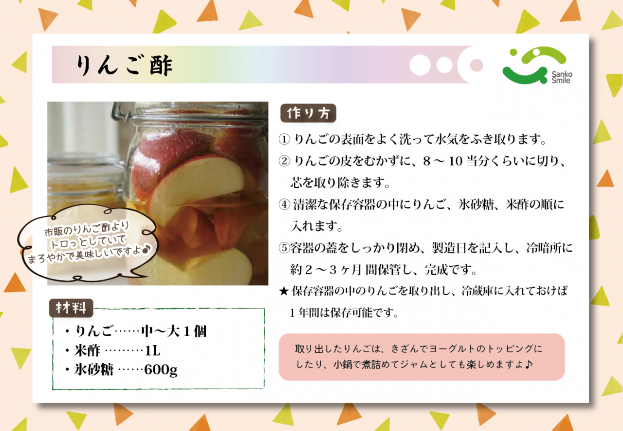 りんご酢レシピ2021
